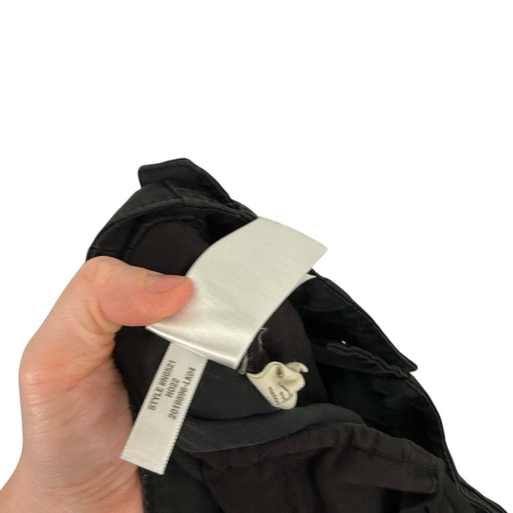 Madewell Harlow Wide Leg Pant Drapey Twill True Black Lyocell Linen Womens 8 - Picture 8 of 8